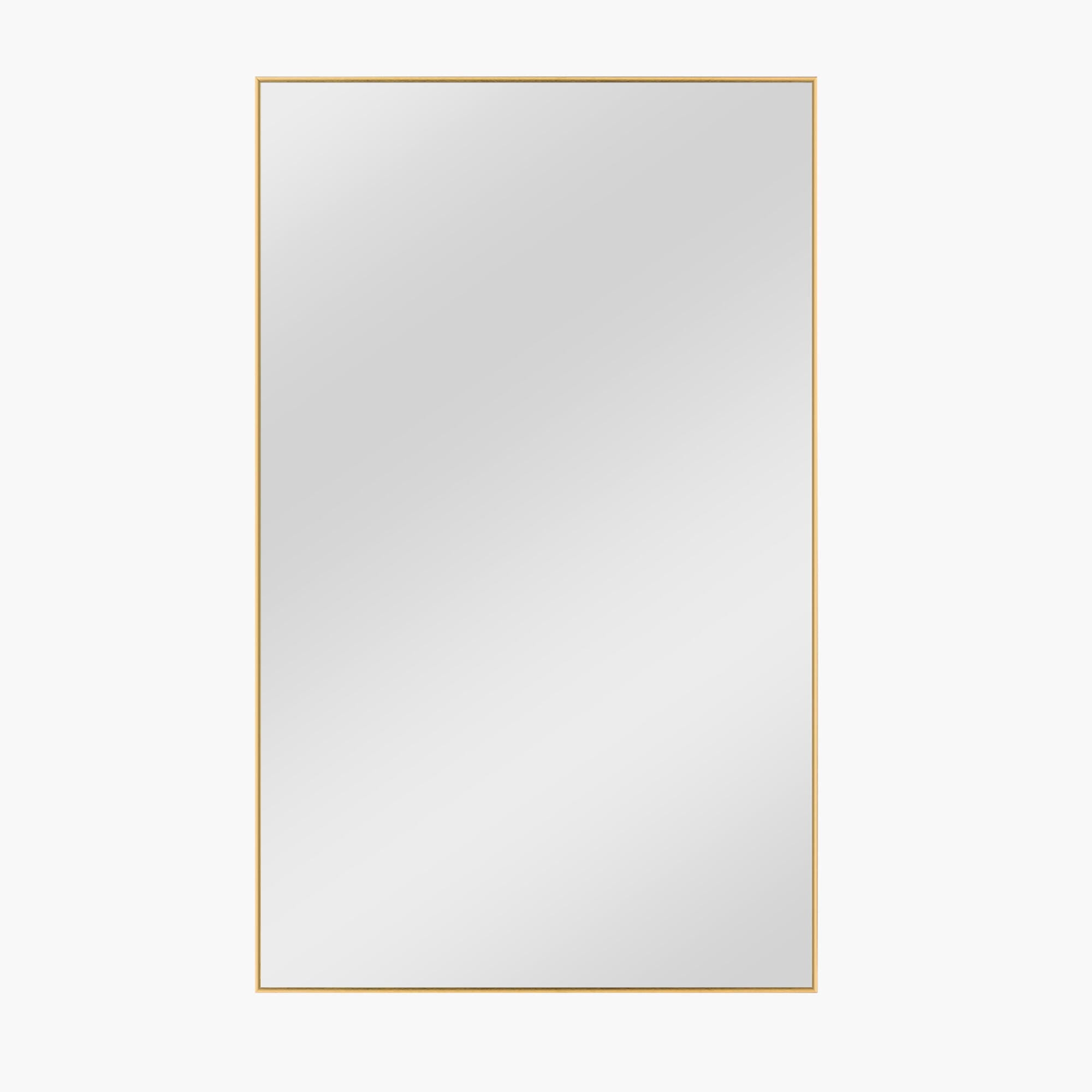 LuminareView Rectangular Framed Bathroom Wall Mirror Gold